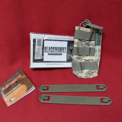 NOS BlackHawk Single Magazine Molle II UCP Pouch with S.T.R.I.K.E Speed Loaders (acu-MH470)