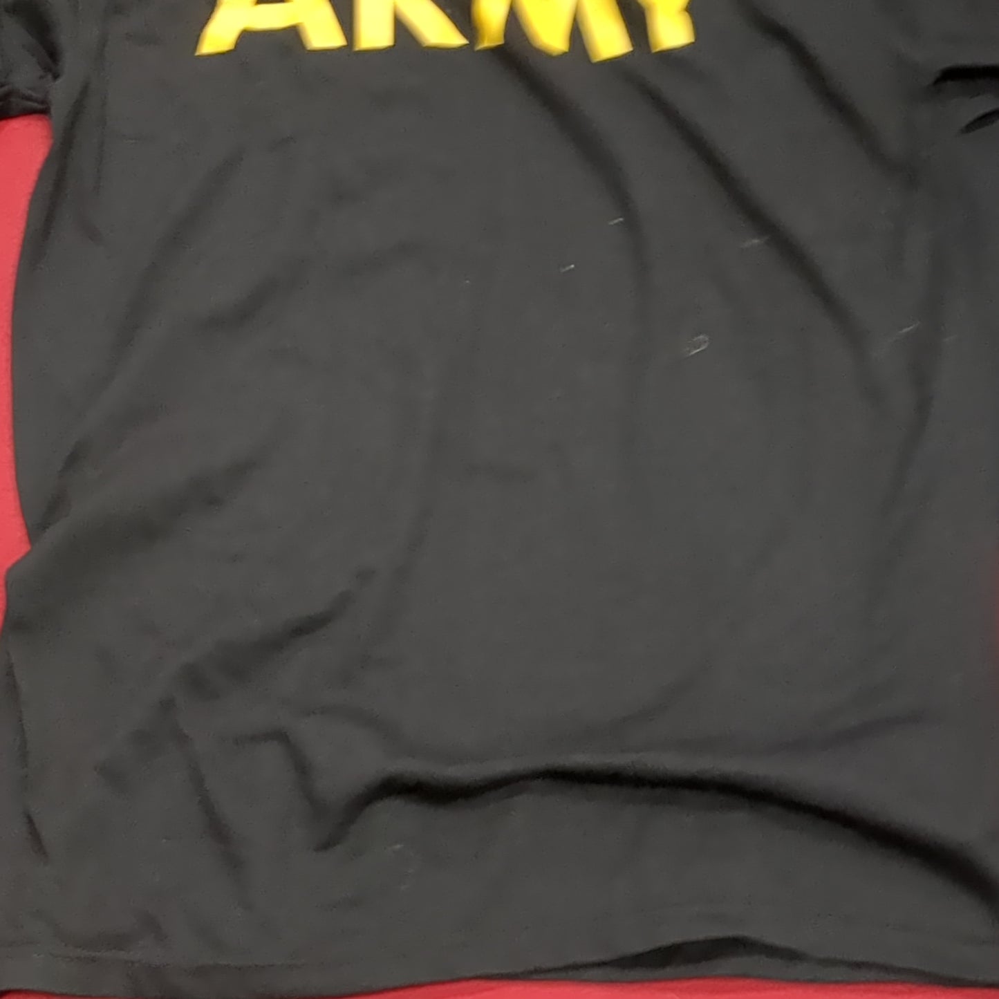 US Army Medium Black Gold Hot Weather APFU PT Uniform Long-Sleeve Shirt (fb07-MH589)