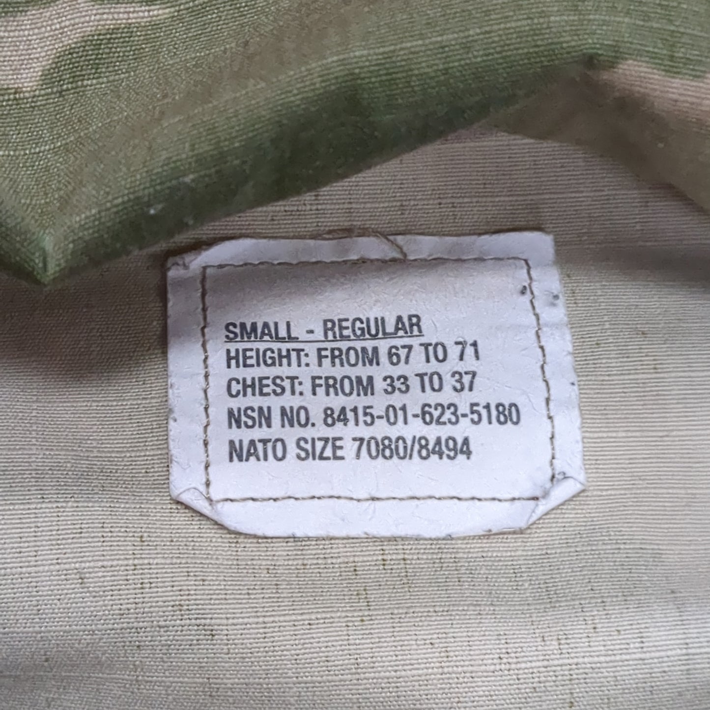 US Army SMALL REGULAR Traditional OCP Uniform Top Air Force Good Condition (ocp3- fa17-MH609)