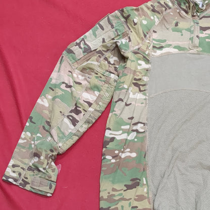 US Army Medium 1/4 Quarter Zip Type 2 Combat OCP Multicam FRAC Top Shirt (cso- fa10-MH621)