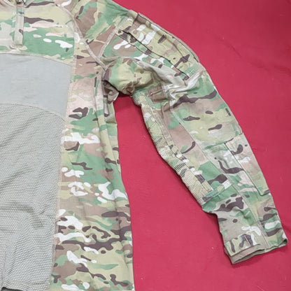 US Army Medium 1/4 Quarter Zip Type 2 Combat OCP Multicam FRAC Top Shirt (cso- fa10-MH621)