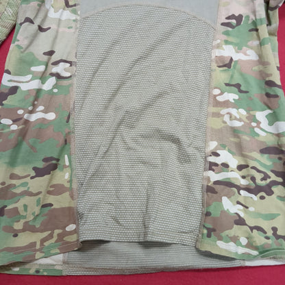 US Army Medium 1/4 Quarter Zip Type 2 Combat OCP Multicam FRAC Top Shirt (cso- fa10-MH621)