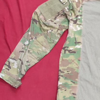 US Army Medium 1/4 Quarter Zip Type 2 Combat OCP Multicam FRAC Top Shirt (cso- fa10-MH621)