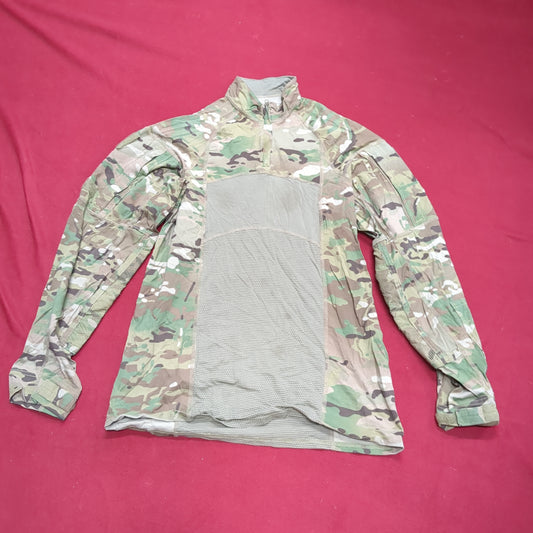 US Army Medium 1/4 Quarter Zip Type 2 Combat OCP Multicam FRAC Top Shirt (cso- fa10-MH622)