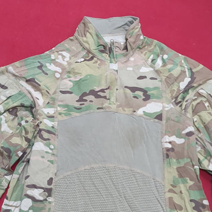 US Army Medium 1/4 Quarter Zip Type 2 Combat OCP Multicam FRAC Top Shirt (cso- fa10-MH622)