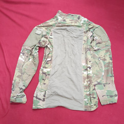 US Army Medium 1/4 Quarter Zip Type 2 Combat OCP Multicam FRAC Top Shirt (cso- fa10-MH622)