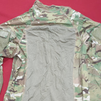 US Army Medium 1/4 Quarter Zip Type 2 Combat OCP Multicam FRAC Top Shirt (cso- fa10-MH622)