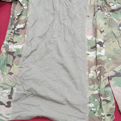 US Army Medium 1/4 Quarter Zip Type 2 Combat OCP Multicam FRAC Top Shirt (cso- fa10-MH622)