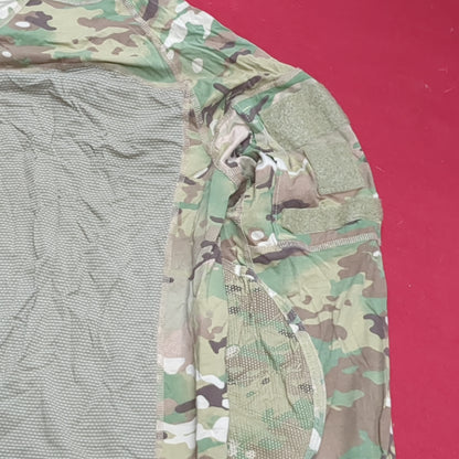 US Army Medium 1/4 Quarter Zip Type 2 Combat OCP Multicam FRAC Top Shirt (cso- fa10-MH622)