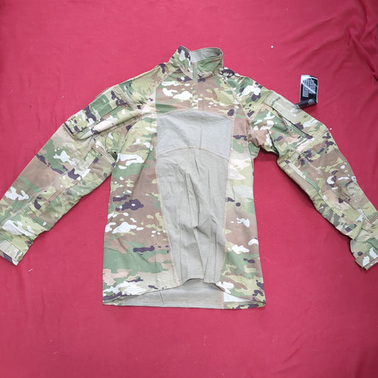 US Army Medium 1/4 Quarter Zip Type 2 Combat OCP Multicam FRAC Top Shirt (cso- fa10-MH662)