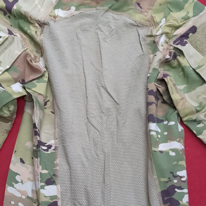 US Army Medium 1/4 Quarter Zip Type 2 Combat OCP Multicam FRAC Top Shirt (cso- fa10-MH662)