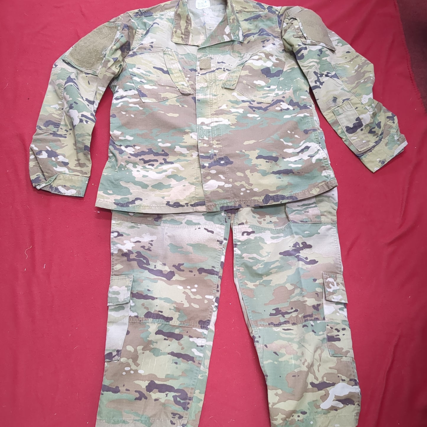 SET of US Army MEDIUM REGULAR Top/MS Pants Traditional OCP Uniform Top Pants Air Force (fc07-MH665)