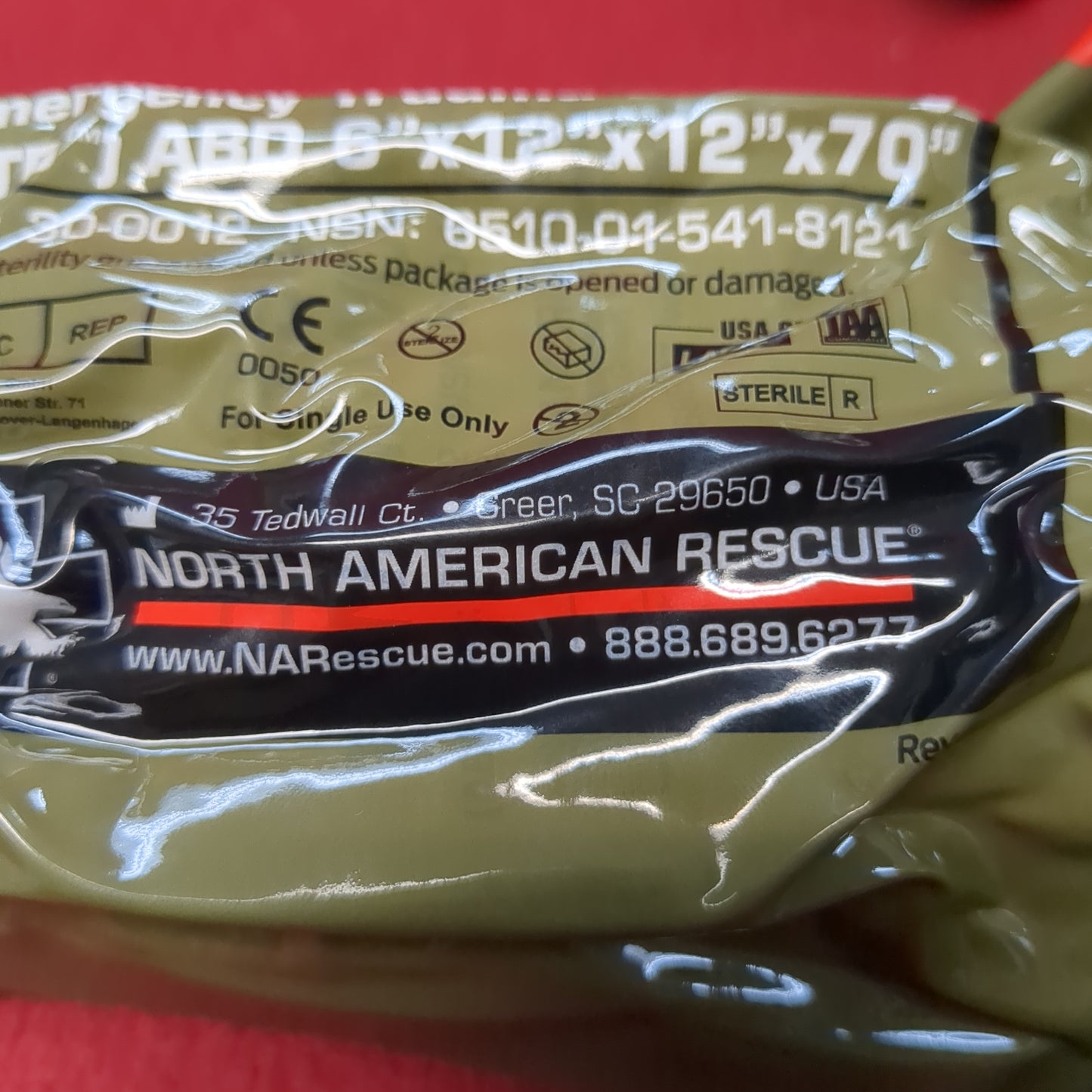 2 PACK - NAR Emergency Trauma Dressing Abdomimal 6"x12"x12"x70" Exp June-2023 (ETD-MH701)