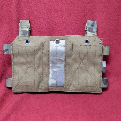 NOS HRT Triple Mag w Internal Retention Stiffener Dangler Pouch Placard Multicam OCP (28o-APR8)