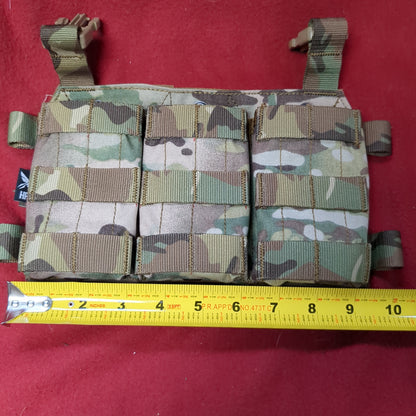 NOS HRT Triple Mag w Internal Retention Stiffener Dangler Pouch Placard Multicam OCP (28o-APR8)