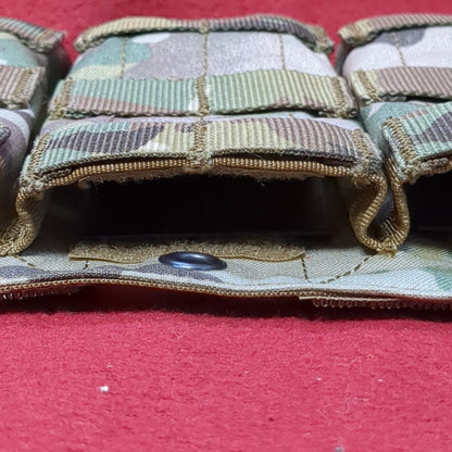 NOS HRT Triple Mag w Internal Retention Stiffener Dangler Pouch Placard Multicam OCP (28o-APR8)