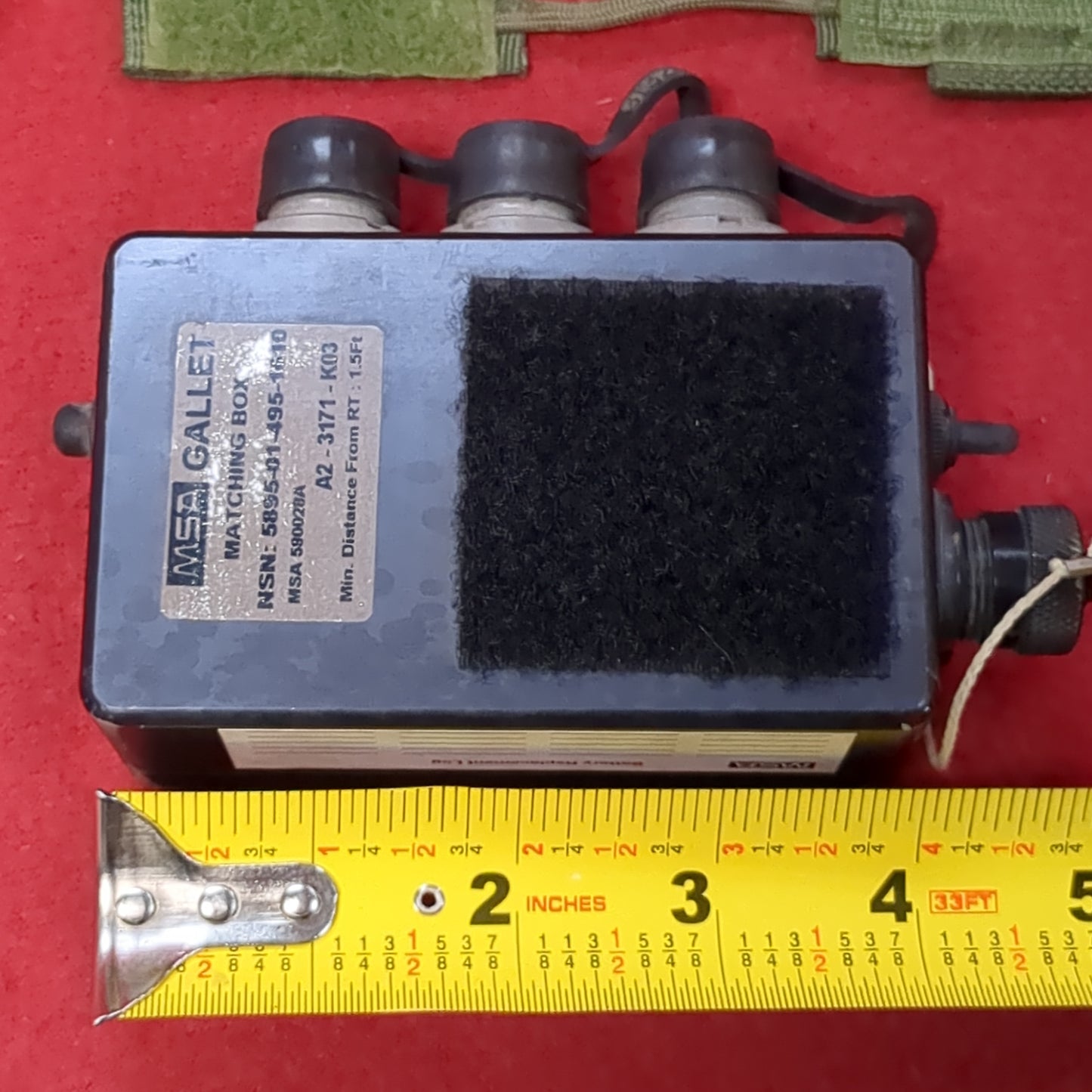 MSA Gallet Matching Box Aviation Radio Communications 590028A (com1-APR15)