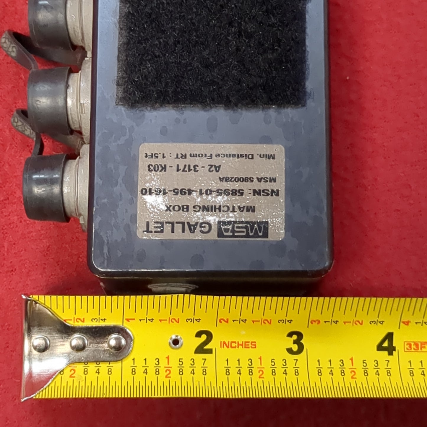 MSA Gallet Matching Box Aviation Radio Communications 590028A (com1-APR15)