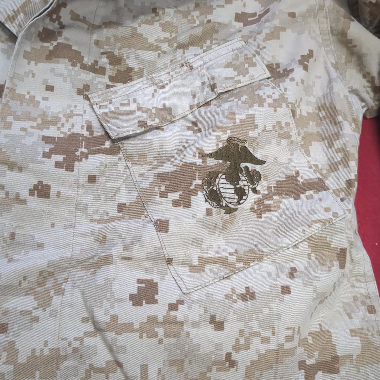 USMC Marine Corps Small Regular COMBAT SHIRT & PANTS Desert Marpat Camo (15s- (ab06-APR45)