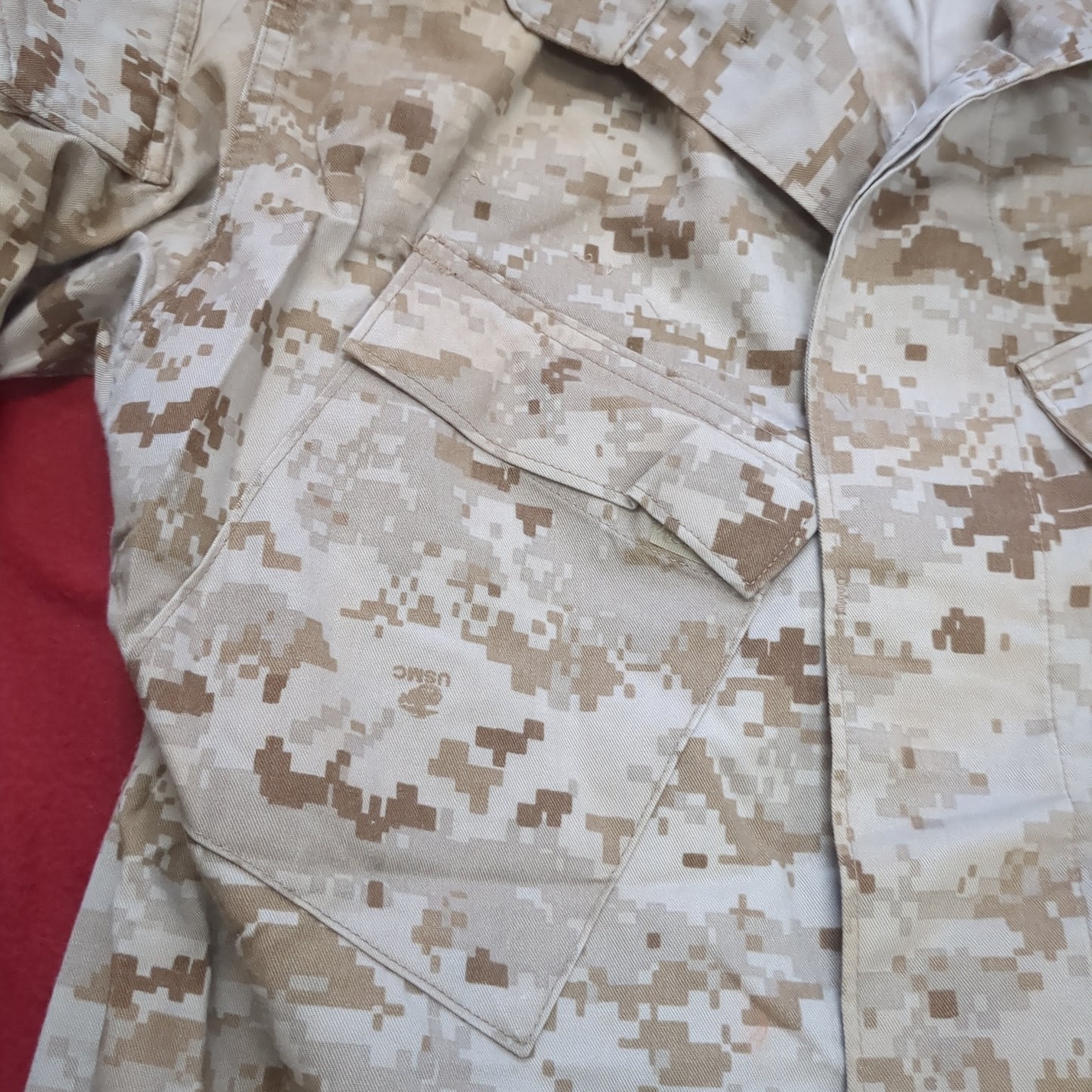 USMC Marine Corps Small Regular COMBAT SHIRT & PANTS Desert Marpat Camo (15s- (ab06-APR45)