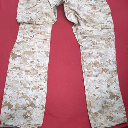 USMC Marine Corps Small Regular COMBAT SHIRT & PANTS Desert Marpat Camo (15s- (ab06-APR45)