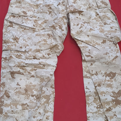 USMC Marine Corps Small Regular COMBAT SHIRT & PANTS Desert Marpat Camo (15s- (ab06-APR45)