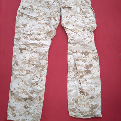 USMC Marine Corps Small Regular COMBAT SHIRT & PANTS Desert Marpat Camo (15s- (ab06-APR45)