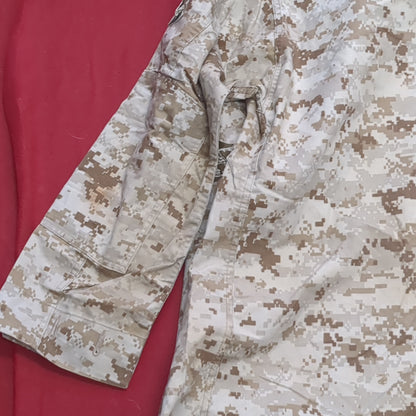 USMC Marine Corps Small Regular COMBAT SHIRT & PANTS Desert Marpat Camo (15s- (ab06-APR45)