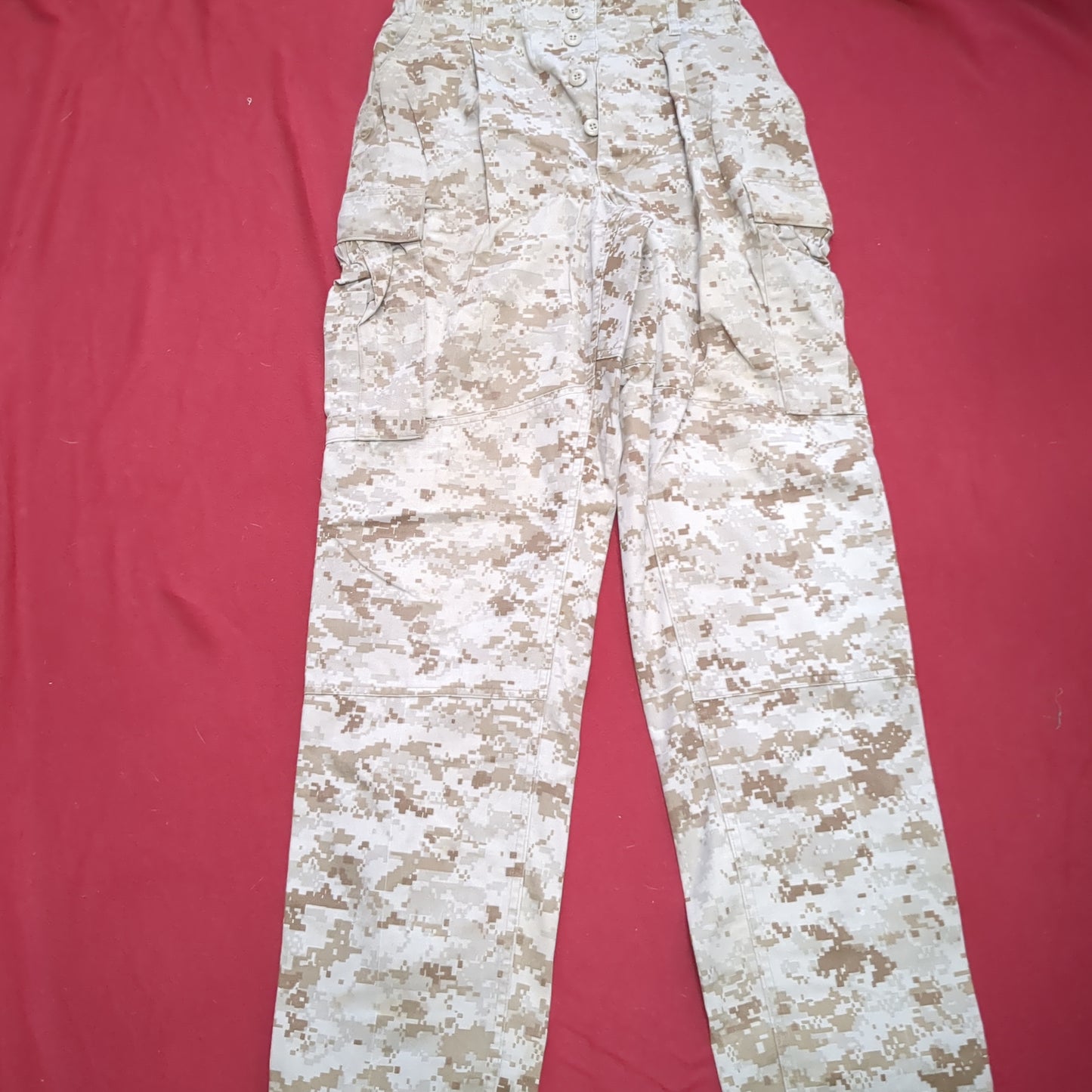 USMC Marine Corps Small Long COMBAT SHIRT & PANTS Desert Marpat Camo (15s- (ab06-APR46)