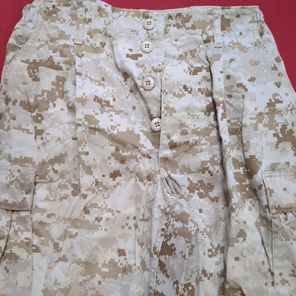 USMC Marine Corps Small Long COMBAT SHIRT & PANTS Desert Marpat Camo (15s- (ab06-APR46)