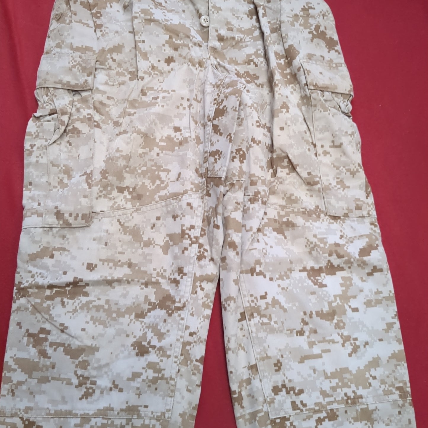 USMC Marine Corps Small Long COMBAT SHIRT & PANTS Desert Marpat Camo (15s- (ab06-APR46)