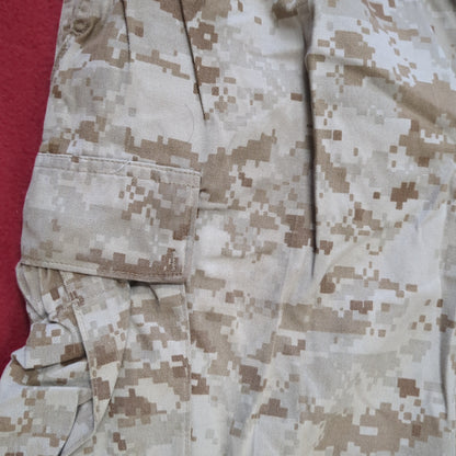 USMC Marine Corps Small Long COMBAT SHIRT & PANTS Desert Marpat Camo (15s- (ab06-APR46)