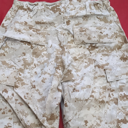 USMC Marine Corps Small Long COMBAT SHIRT & PANTS Desert Marpat Camo (15s- (ab06-APR46)