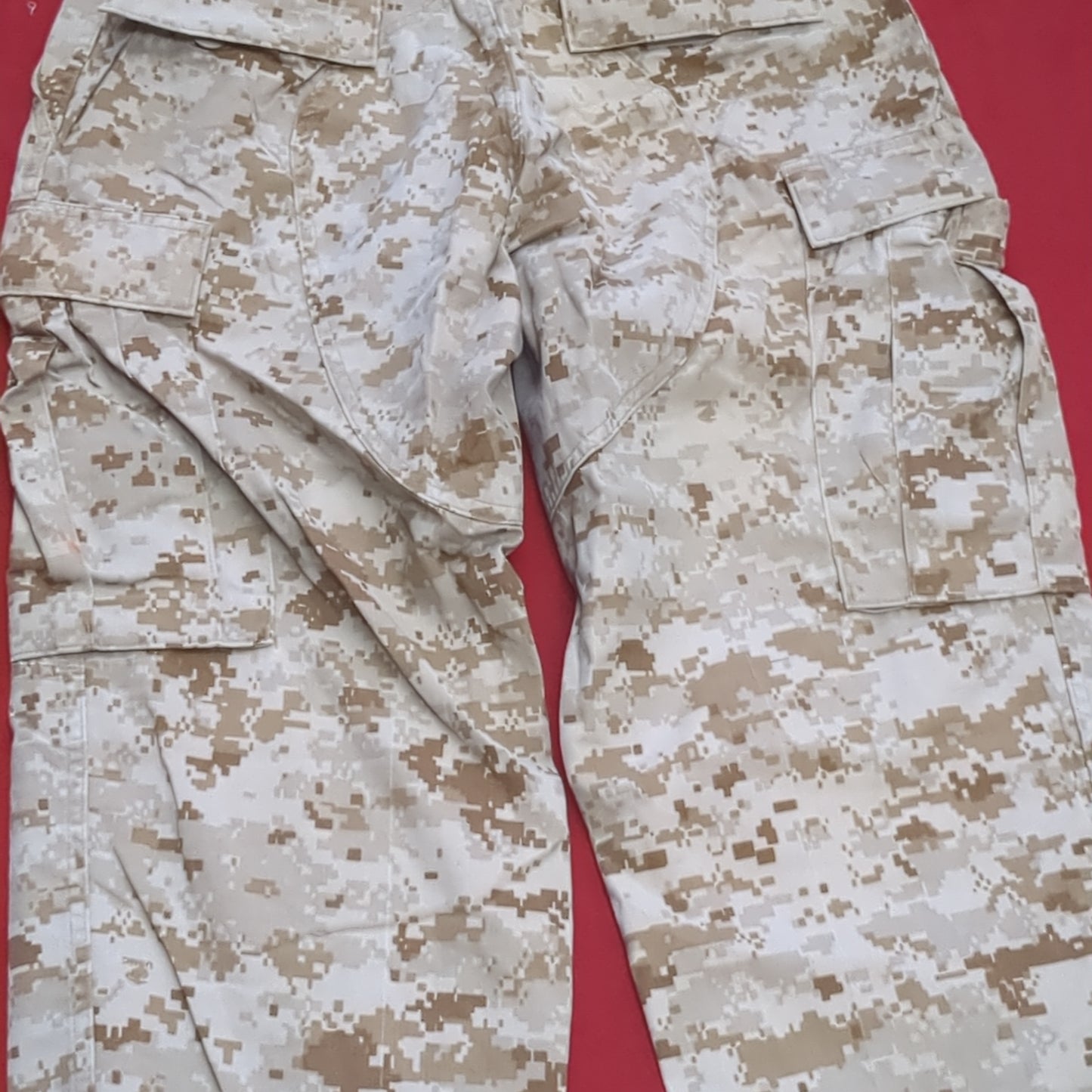 USMC Marine Corps Small Long COMBAT SHIRT & PANTS Desert Marpat Camo (15s- (ab06-APR46)