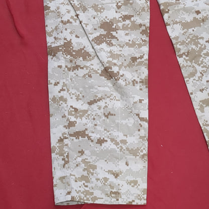 USMC Marine Corps Small Long COMBAT SHIRT & PANTS Desert Marpat Camo (15s- (ab06-APR46)