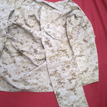 USMC Marine Corps Small Long COMBAT SHIRT & PANTS Desert Marpat Camo (15s- (ab06-APR46)