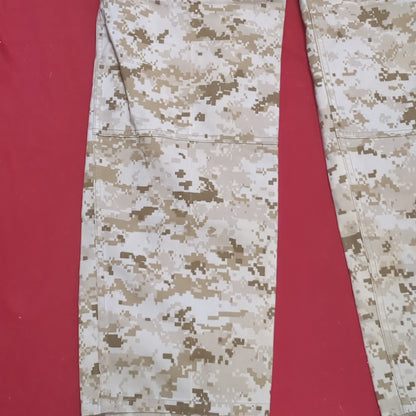 USMC Marine Corps Small Reg Top/Medium Reg Pants COMBAT SHIRT & PANTS Desert Marpat Camo (fb01-APR48)