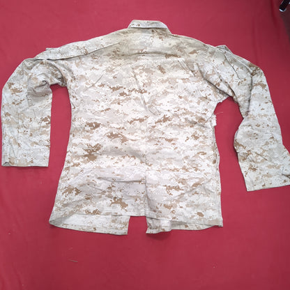 USMC Marine Corps Small Reg Top/Medium Reg Pants COMBAT SHIRT & PANTS Desert Marpat Camo (fb01-APR48)