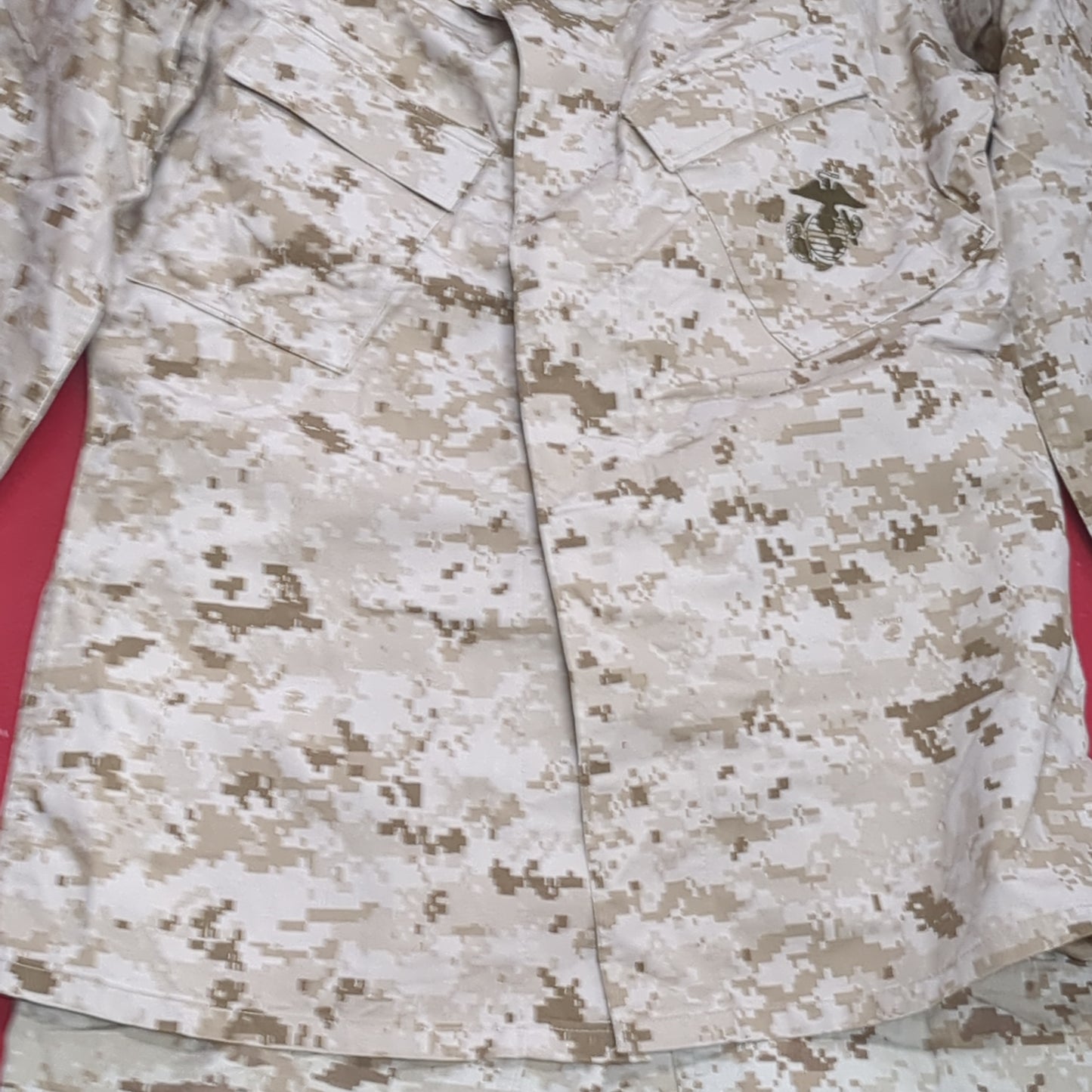 USMC Marine Corps Small Long COMBAT SHIRT & PANTS Desert Marpat Camo (fb01-APR49)