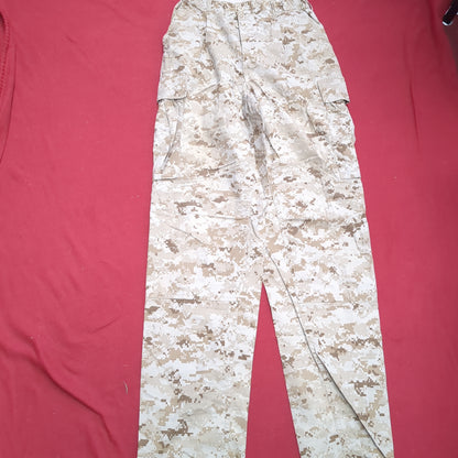 USMC Marine Corps Small Long COMBAT SHIRT & PANTS Desert Marpat Camo (fb01-APR49)