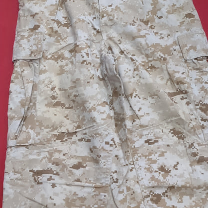 USMC Marine Corps Small Long COMBAT SHIRT & PANTS Desert Marpat Camo (fb01-APR49)