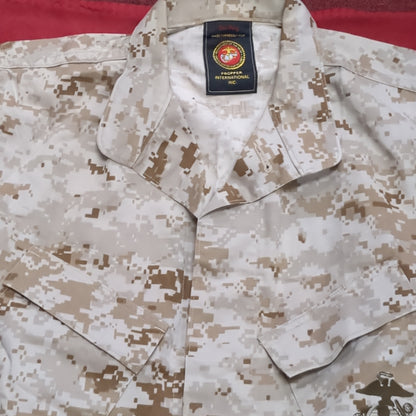 USMC Marine Corps Small Regular COMBAT SHIRT & PANTS Desert Marpat Camo (fb01-APR50)