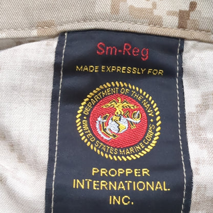 USMC Marine Corps Small Regular COMBAT SHIRT & PANTS Desert Marpat Camo (fb01-APR50)