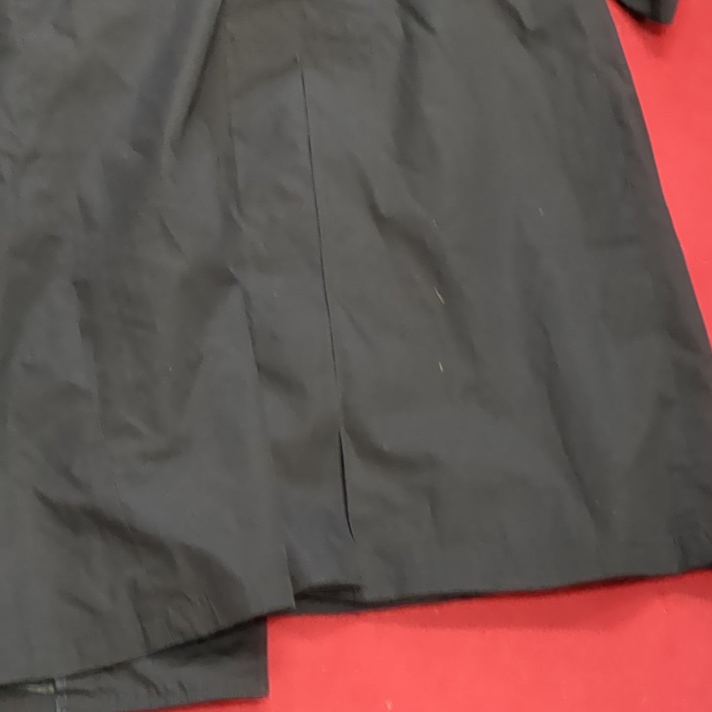 US Army 16S short All-Weather Black Trench Over Coat (j25-APR91)