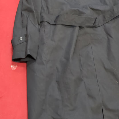 US Army 16S short All-Weather Black Trench Over Coat (j25-APR91)