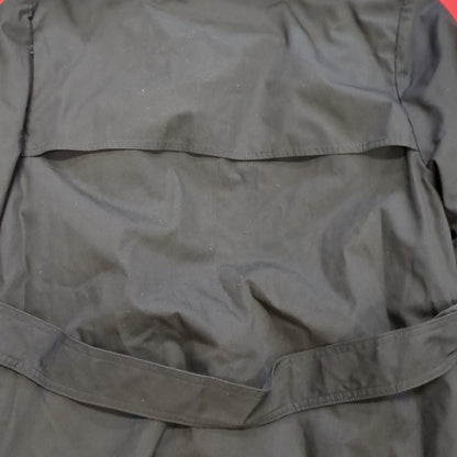 US Army 16S short All-Weather Black Trench Over Coat (j25-APR91)