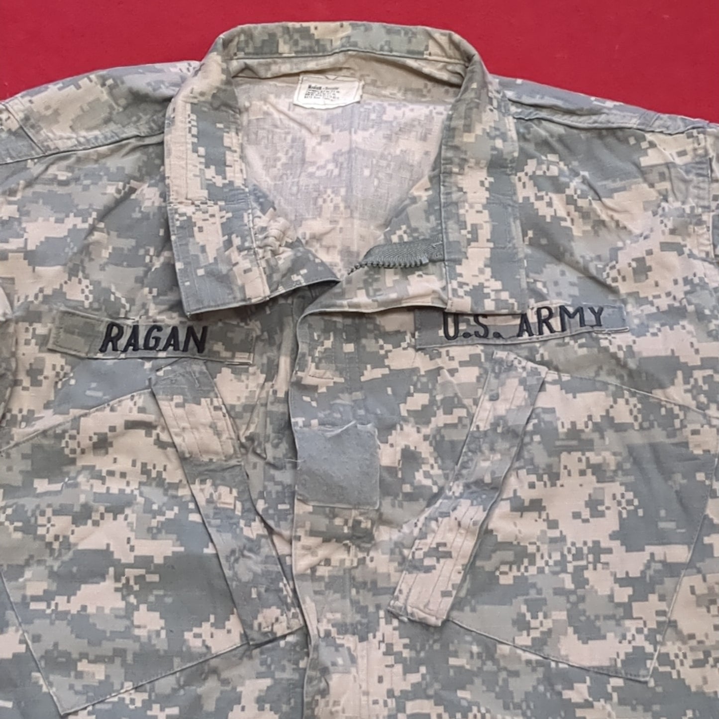 US Army Medium Regular ACU Combat Uniform Top UCP Digital Good Condition (fb16-APR266)