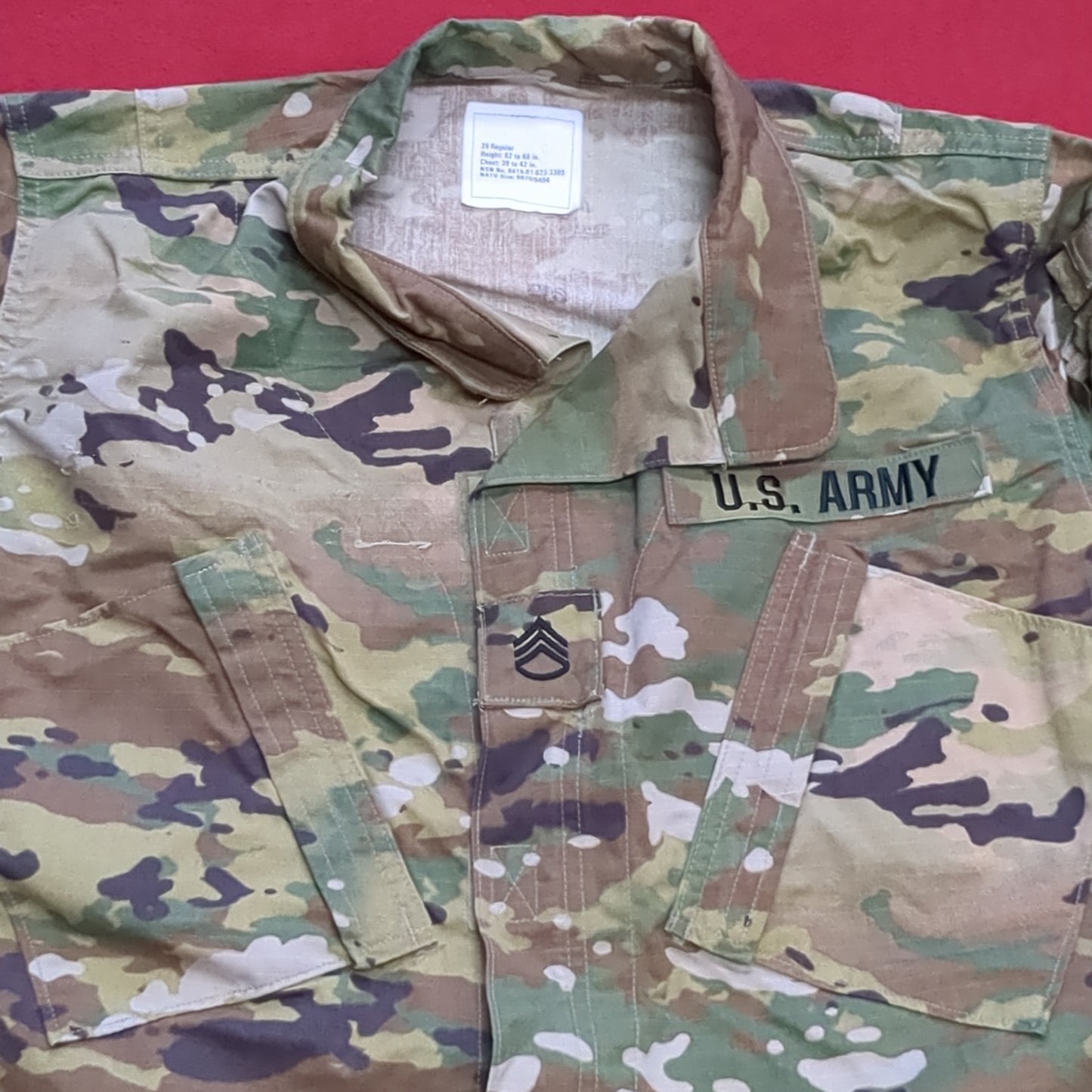 US Army 39 REGULAR Traditional OCP Uniform Top Air Force (cso2- fa15-APR268)