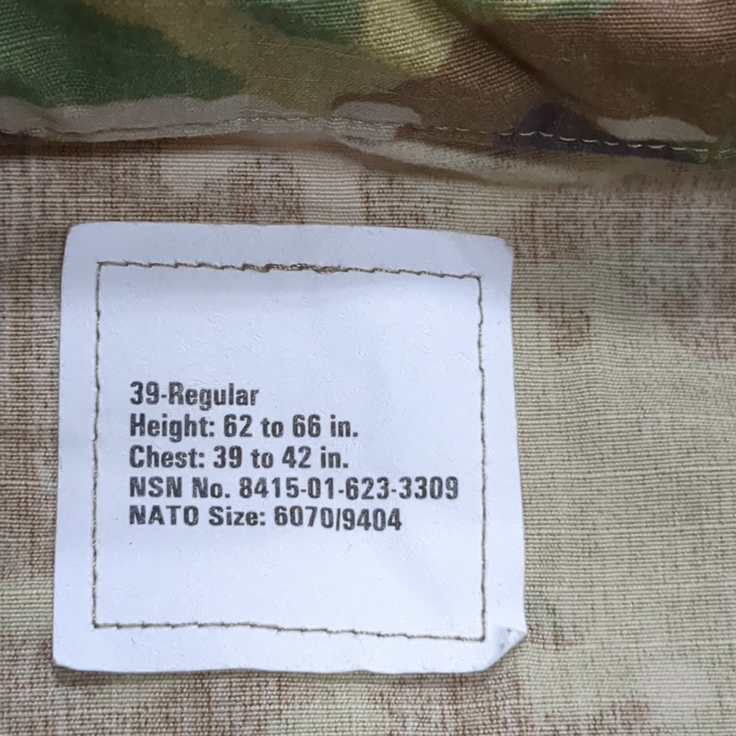 US Army 39 REGULAR Traditional OCP Uniform Top Air Force (cso2- fa15-APR268)