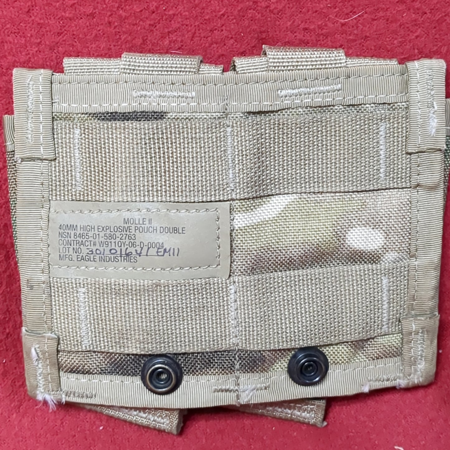 Set of US Army 40mm Double Pouch OCP Molle II Excellent condition (28o-APR337)